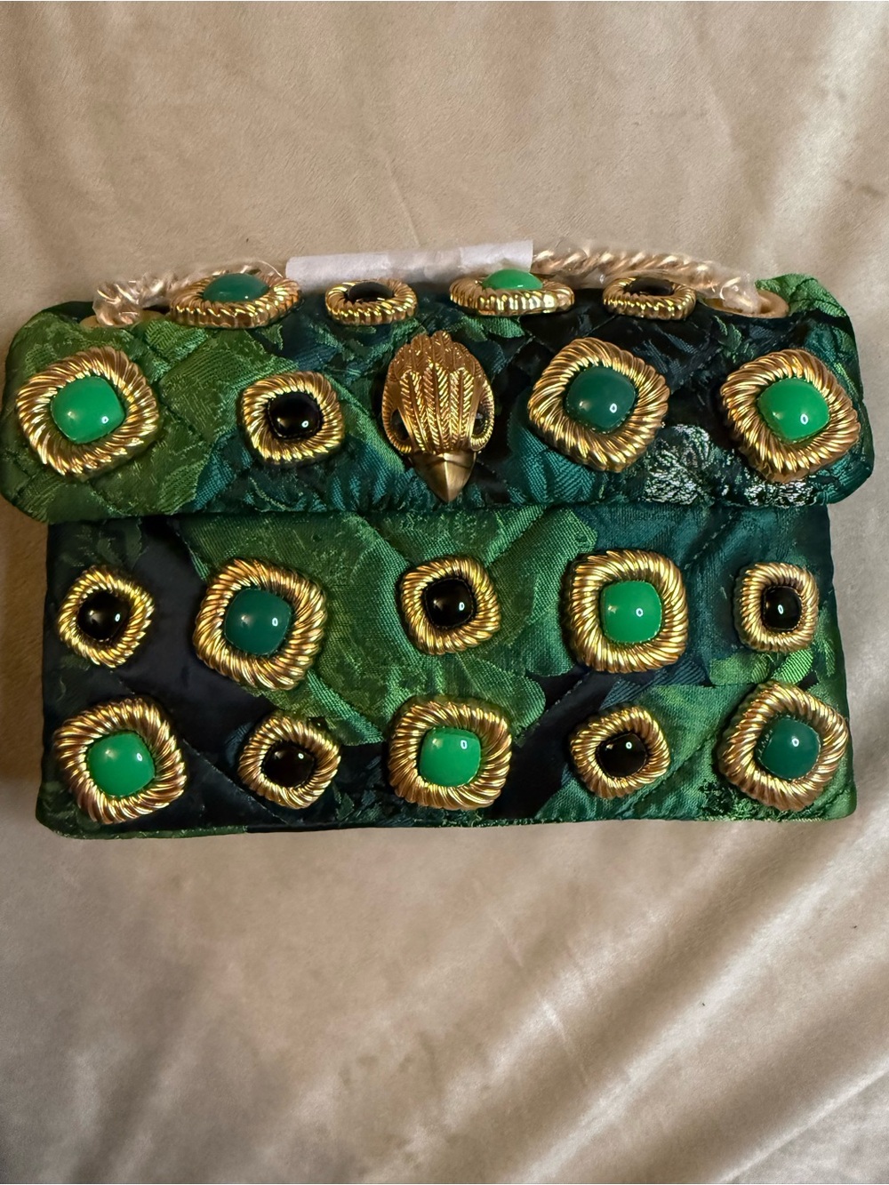 Kurt Geiger Kensington Green Floral Jeweled Crossbody Style 🔥NWT🔥SOLD OUT